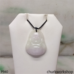 Pink lavender jade happy Buddha