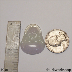 Pink lavender jade happy Buddha