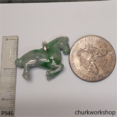 Running jade horse pendant