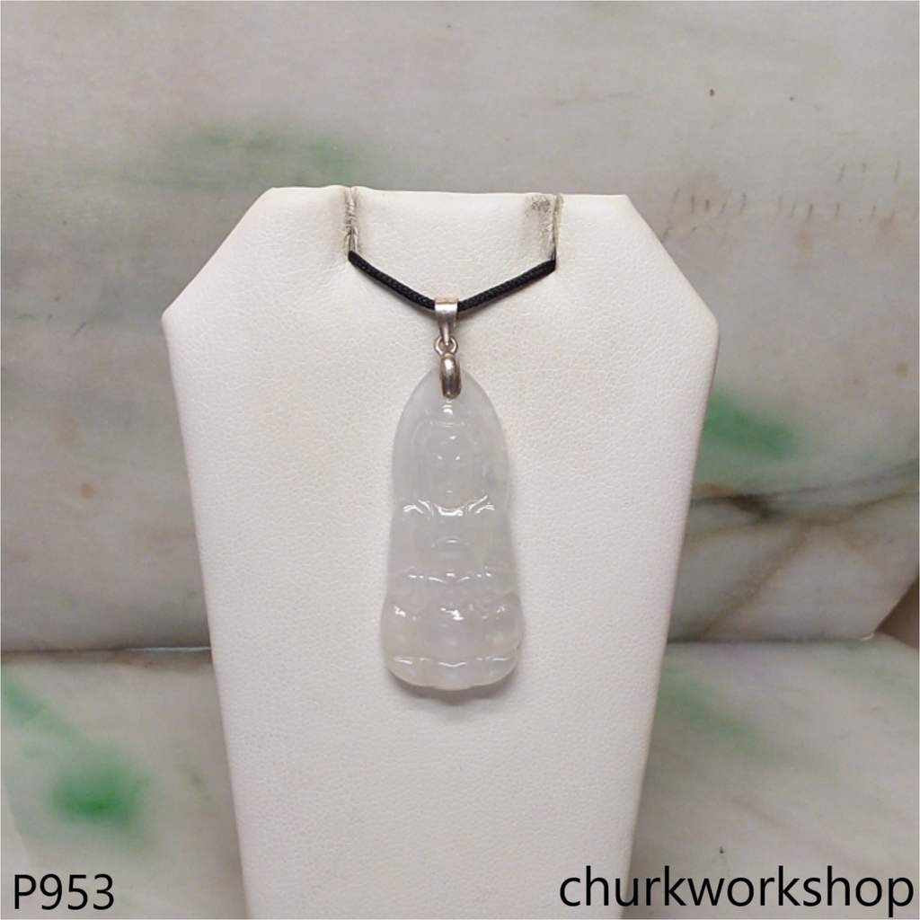 White jade lady Buddha