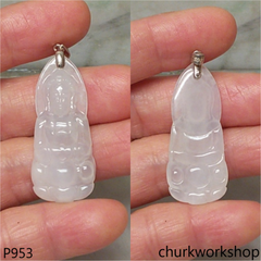 White jade lady Buddha