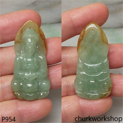 Green jade Buddha
