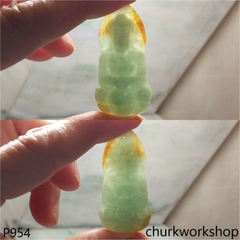 Green jade Buddha