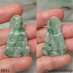 Light green jade Buddha