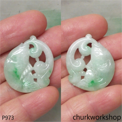 Jade fish pendant
