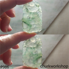 Bluish green dragon pendant