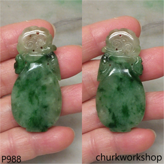 Green jade pendant