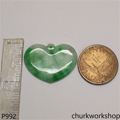 Green jade heart