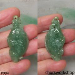 Jade fish pendant