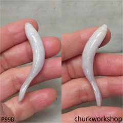 Pale lavender jade fish pendant
