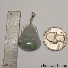 Light green jade happy Buddha
