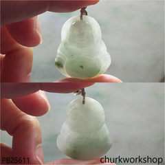 Light green jade happy Buddha