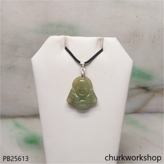 Jade happy Buddha pendant
