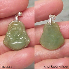 Jade happy Buddha pendant