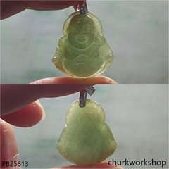 Jade happy Buddha pendant