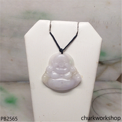 Pale lavender jade happy Buddha