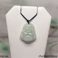 Light green happy Buddha pendant