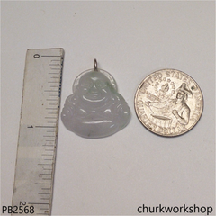 Pale lavender jade happy Buddha