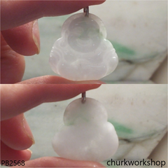 Pale lavender jade happy Buddha