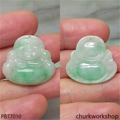 Jade happy Buddha pendant