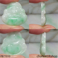 Jade happy Buddha pendant