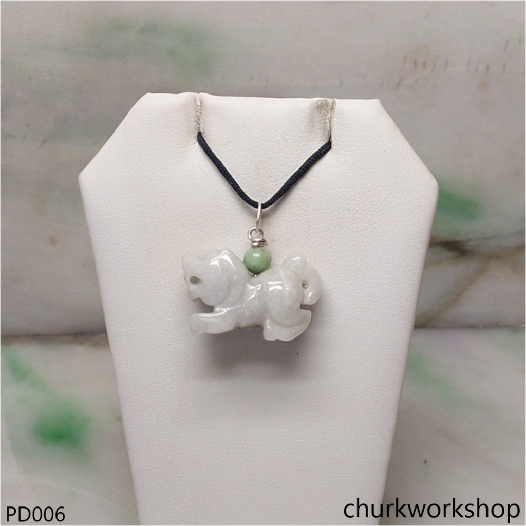 White jade tiger pendant