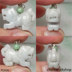 White jade tiger pendant