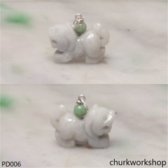 White jade tiger pendant