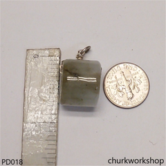 Grayish white jade tubes