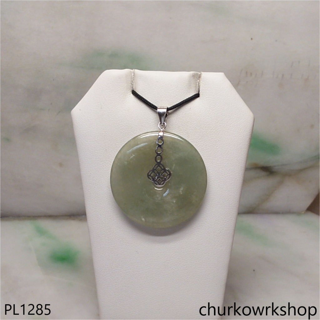Donut jade pendant