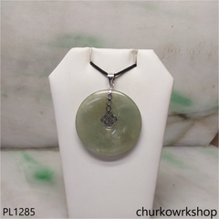 Donut jade pendant