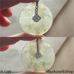 Donut jade pendant