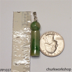 Light green jade cylinder