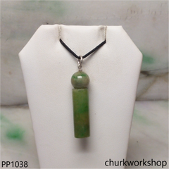 Light green jade cylinder