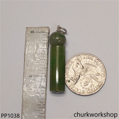Light green jade cylinder