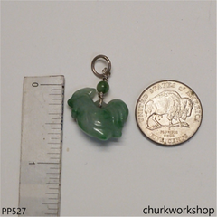 Small jade rooster pendant