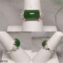 Green jade ring