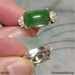 Green jade ring