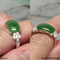 Green jade ring