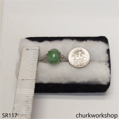 Green jade ring