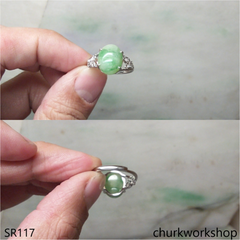 Green jade ring