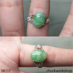 Green jade ring