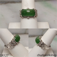 Green jade ring