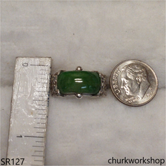 Green jade ring