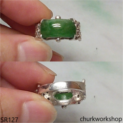 Green jade ring