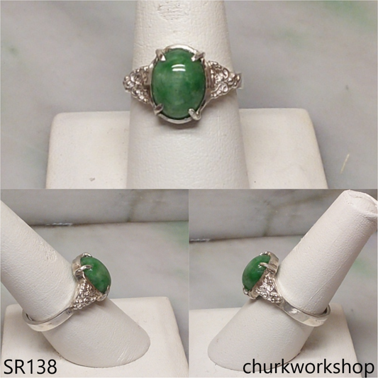 Green jade ring