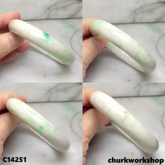 Pale lavender with splotches apple green