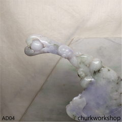 Unique natural lavender jade fish