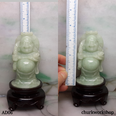 Light green happy Buddha