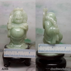 Light green happy Buddha